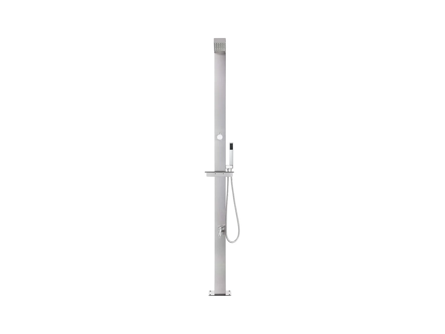 Douche de jardin 220 cm Acier inoxydable