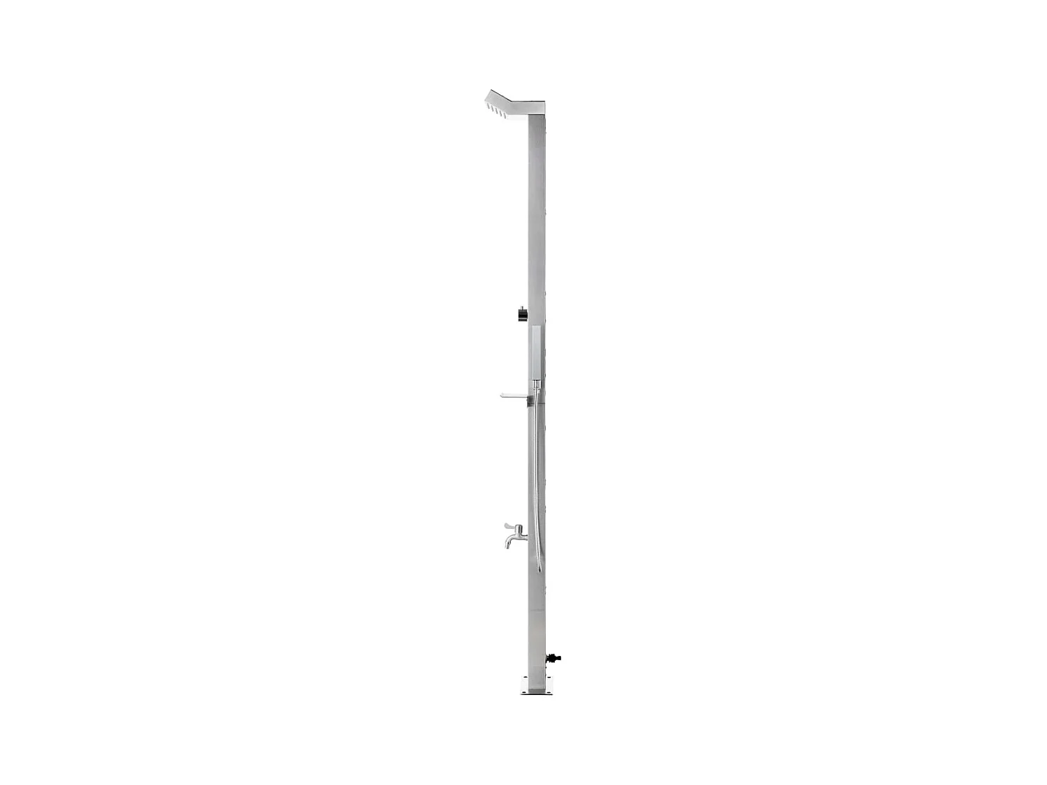 Douche de jardin 220 cm Acier inoxydable