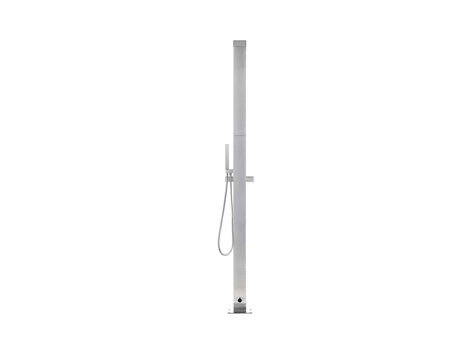 Douche de jardin 220 cm Acier inoxydable
