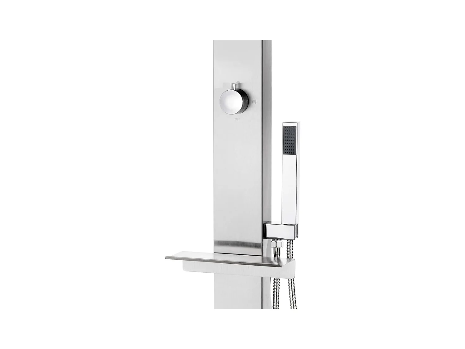 Douche de jardin 220 cm Acier inoxydable