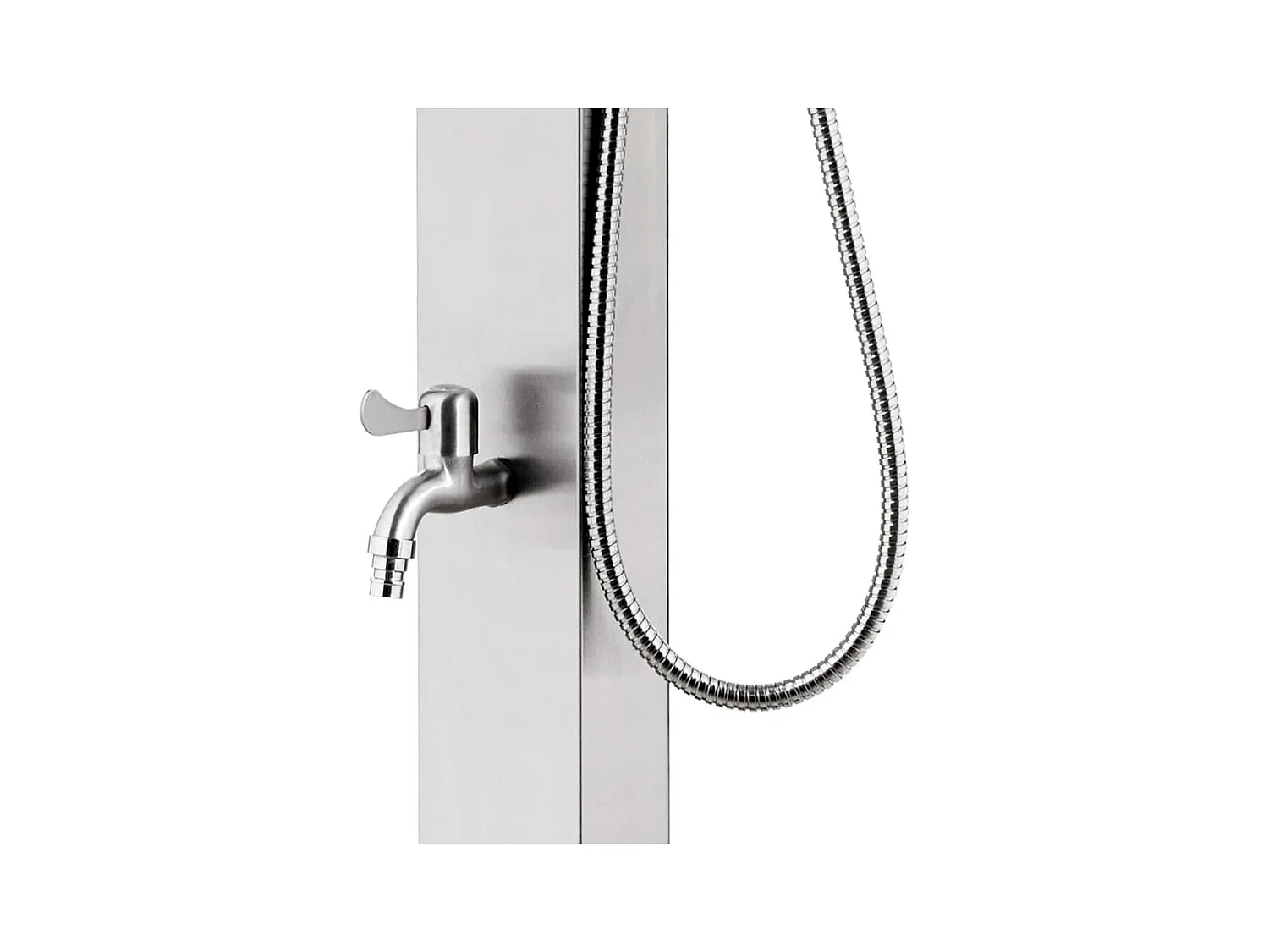 Douche de jardin 220 cm Acier inoxydable