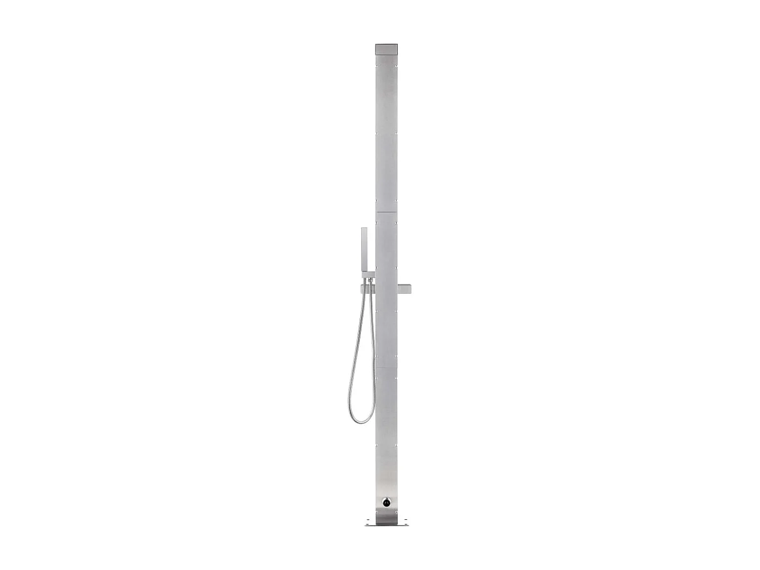 Douche de jardin 220 cm Acier inoxydable