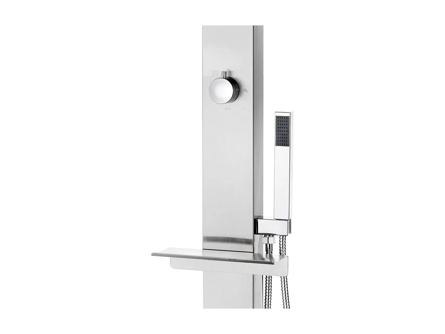 Douche de jardin 220 cm Acier inoxydable