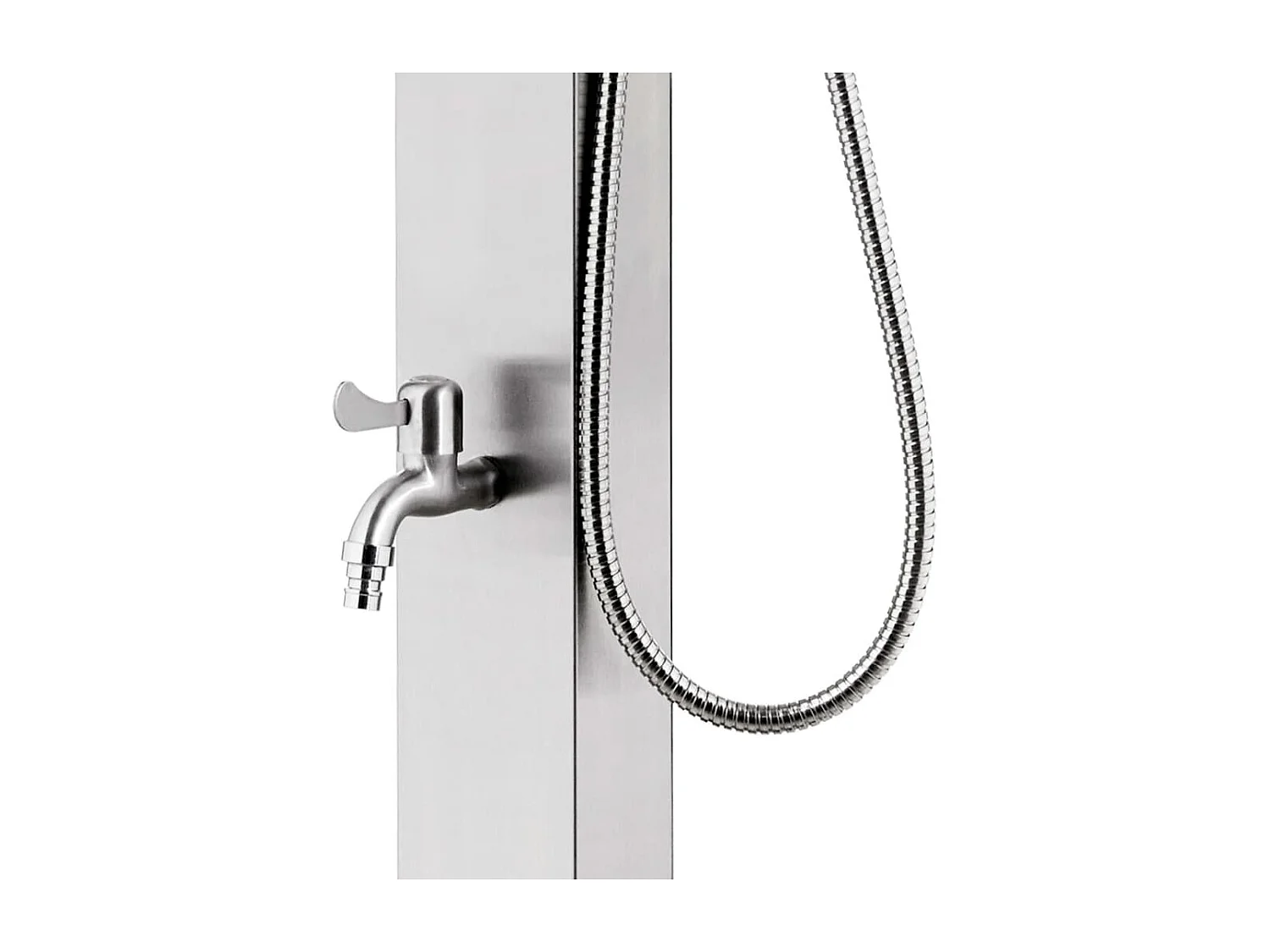 Douche de jardin 220 cm Acier inoxydable