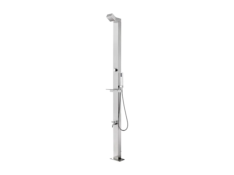 Doccia da giardino 220 cm Acciaio inox