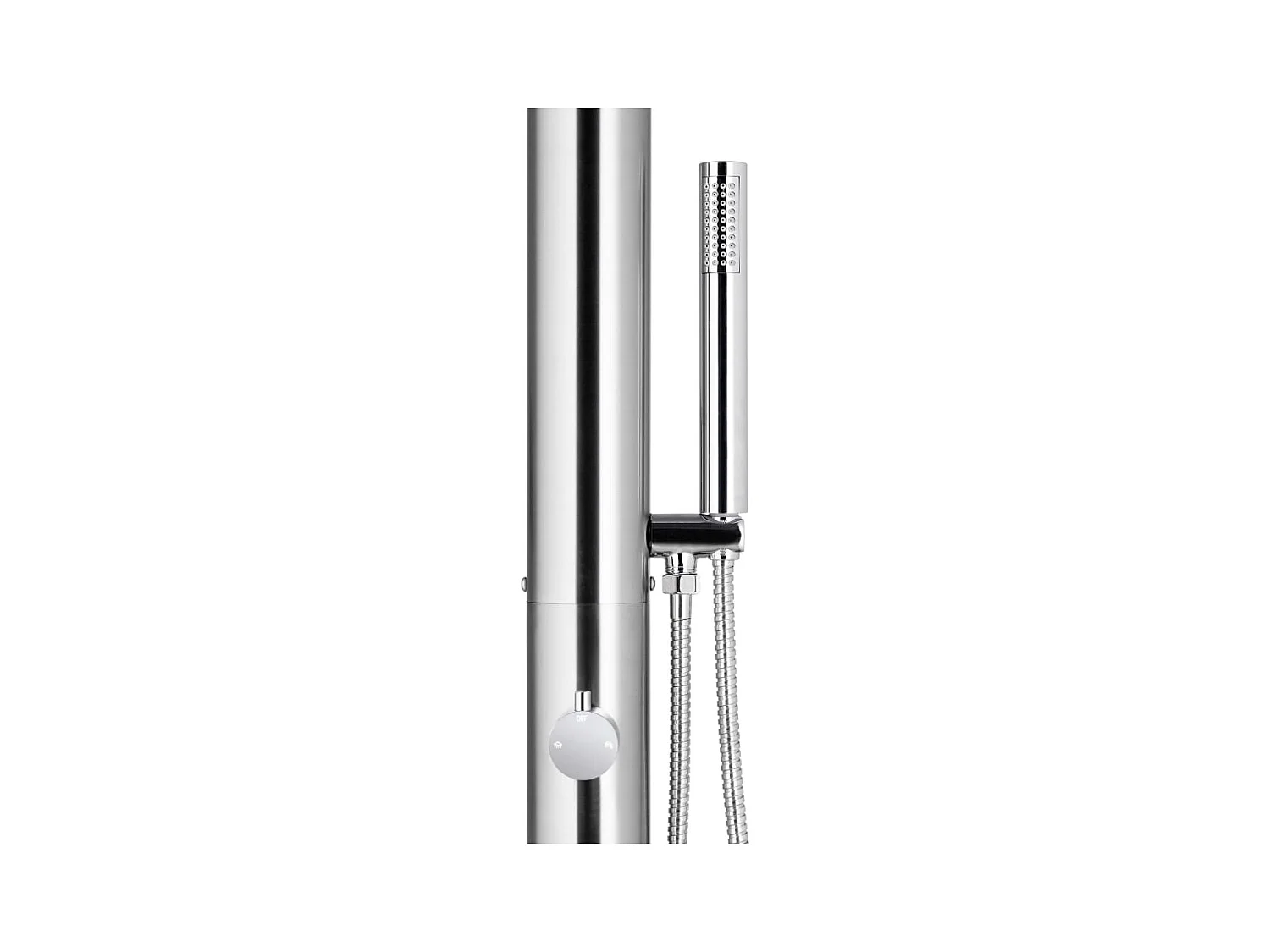 Douche de jardin 220 cm Acier inoxydable