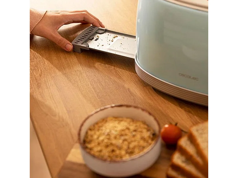 Tostadora vertical Cecotec Toast&Taste 800 Vintage Light Blue 850W doble ranura azul