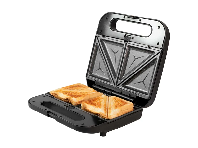 Sandwichera Cecotec Rock'n Toast 1000 3in1 800W 3 placas intercambiables negro