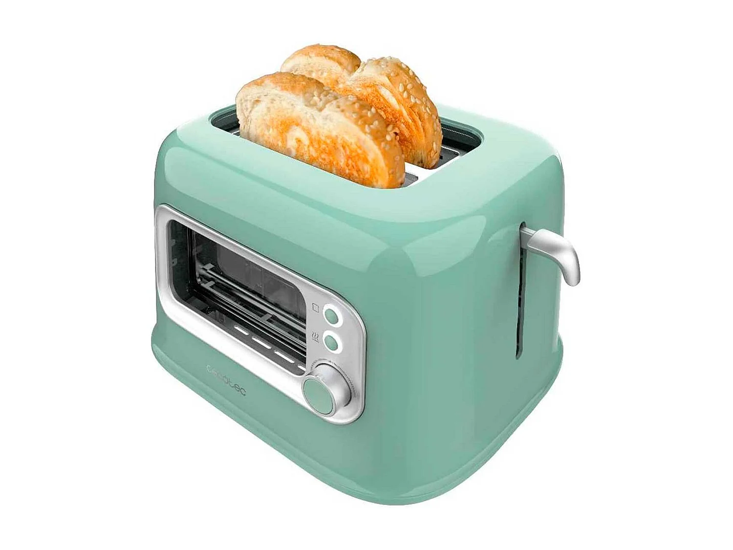 Tostador Cecotec RetroVision 700W diseño retro con ventana verde