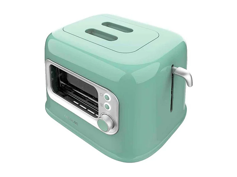 Tostador Cecotec RetroVision 700W diseño retro con ventana verde