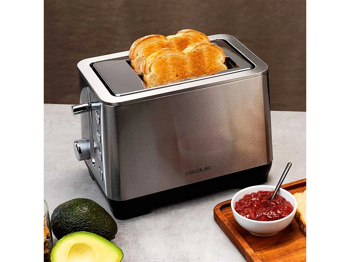 Tostador vertical Cecotec BigToast Extra 1100W inox