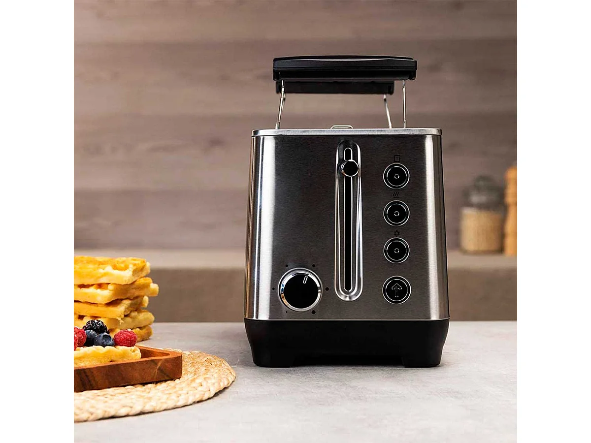 Tostador vertical Cecotec BigToast Extra 1100W inox