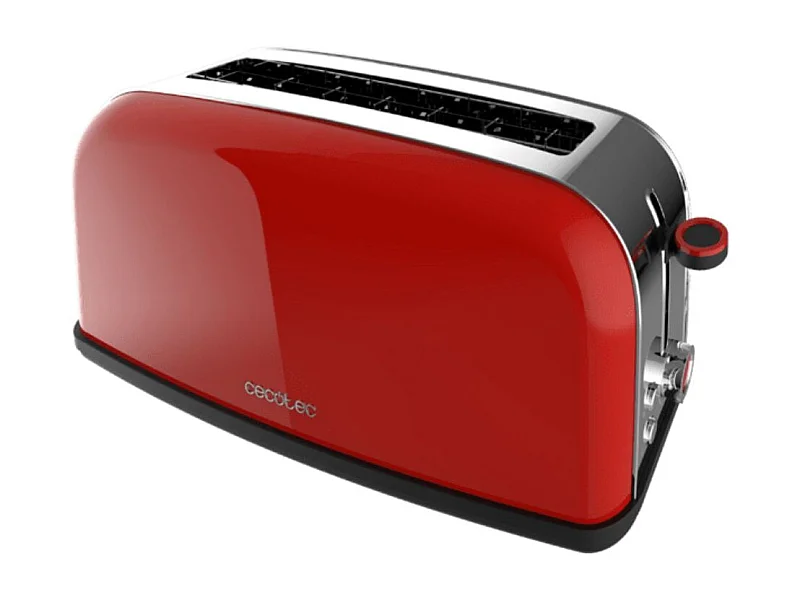 Tostador Cecotec Toastin time 850 Long Lite 850W ranura larga rojo