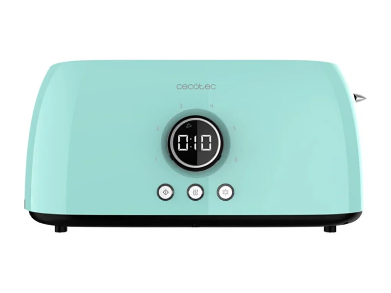 Tostador Cecotec ClassicToast 15000 Extra Double 1500W 4 rebanadas pantalla digital azul