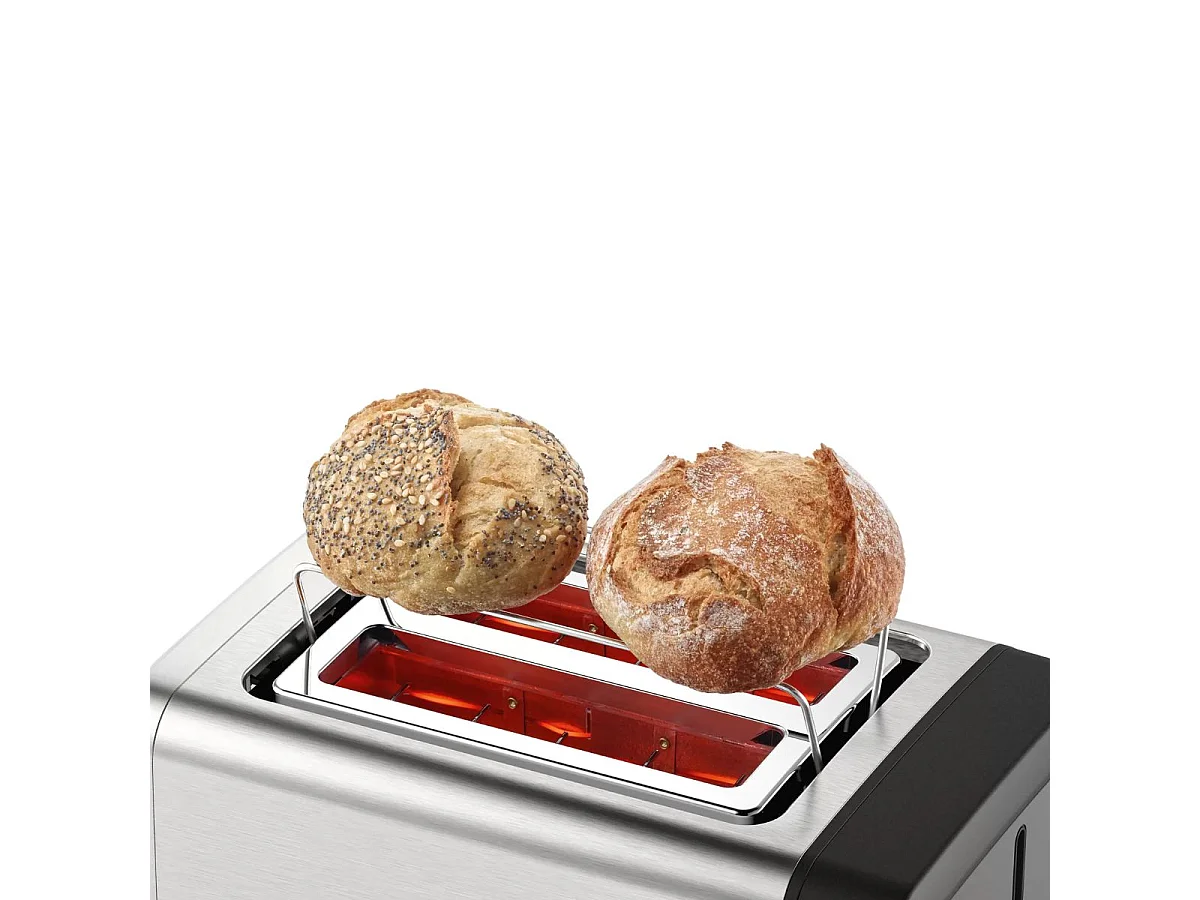 Tostador Bosch TAT4P420 970W 2 ranuras acero inox