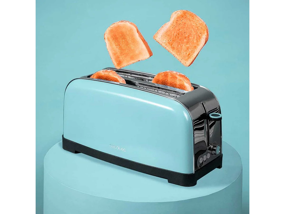 Tostador Cecotec Toastin' time 1500 1500W 2 ranuras azul