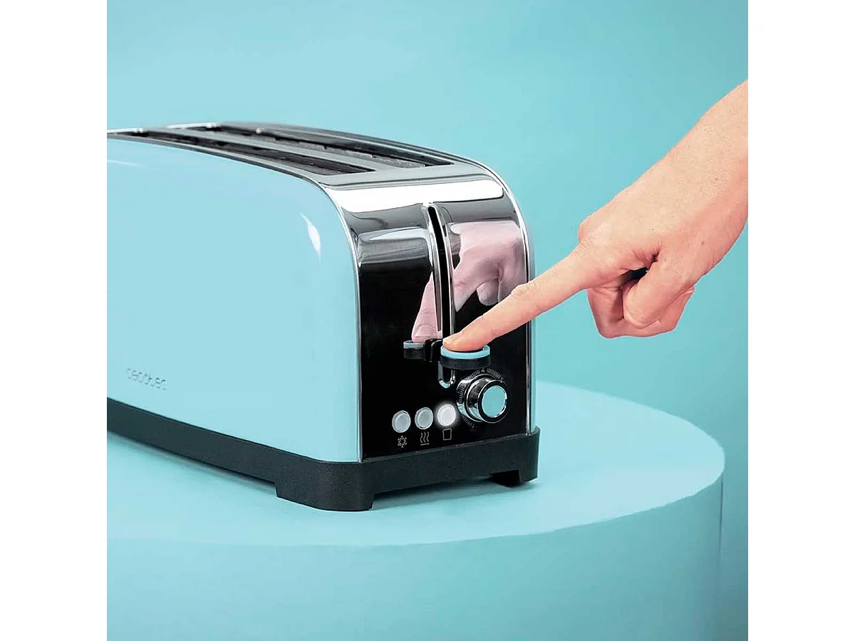 Tostador Cecotec Toastin' time 1500 1500W 2 ranuras azul