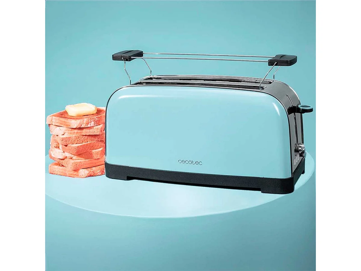 Tostador Cecotec Toastin' time 1500 1500W 2 ranuras azul