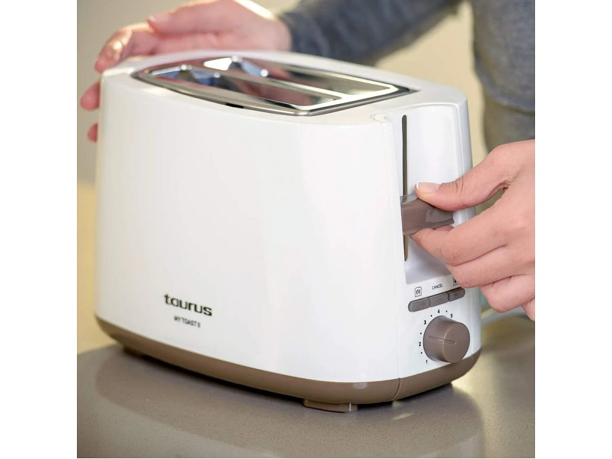 Tostador Taurus My Toast II 750W 2 ranuras 7 niveles blanco