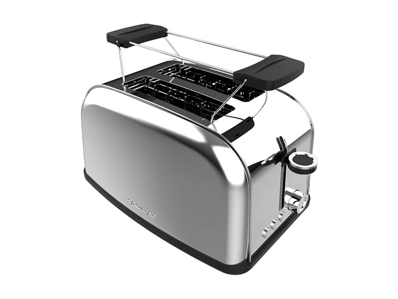 Tostador vertical Cecotec Toastin' Time 850W diseño vintage ranura corta  inox