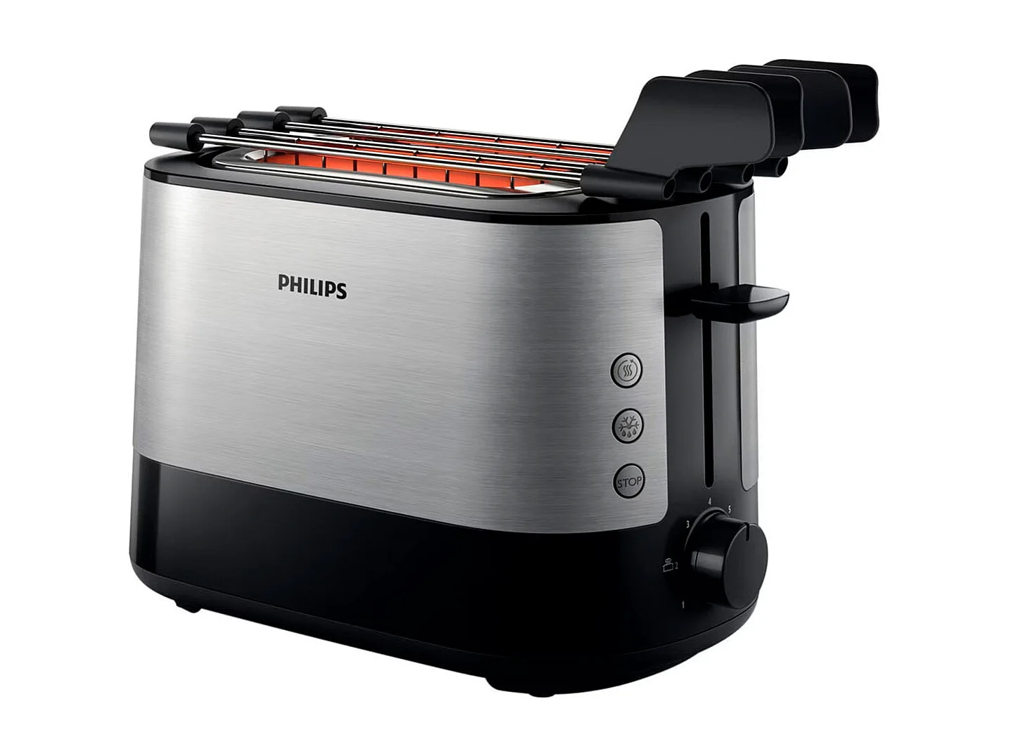 Tostador Philips HD2639/90 730W con rejilla para bollería inox