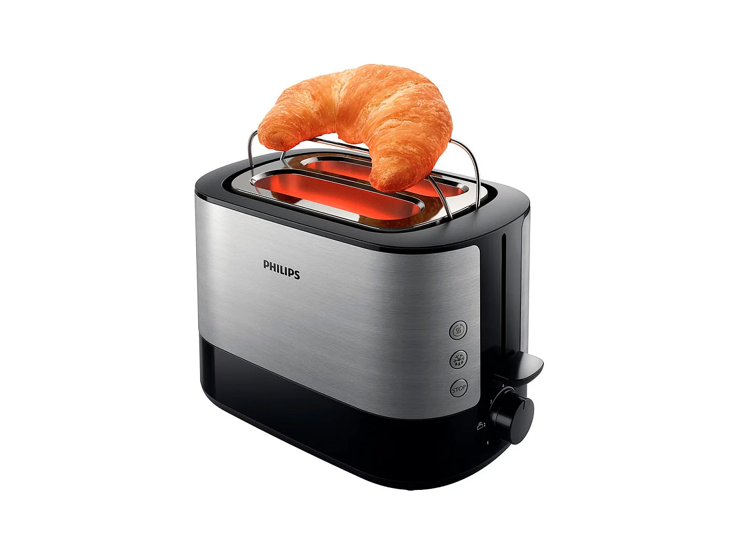 Tostador Philips HD2639/90 730W con rejilla para bollería inox