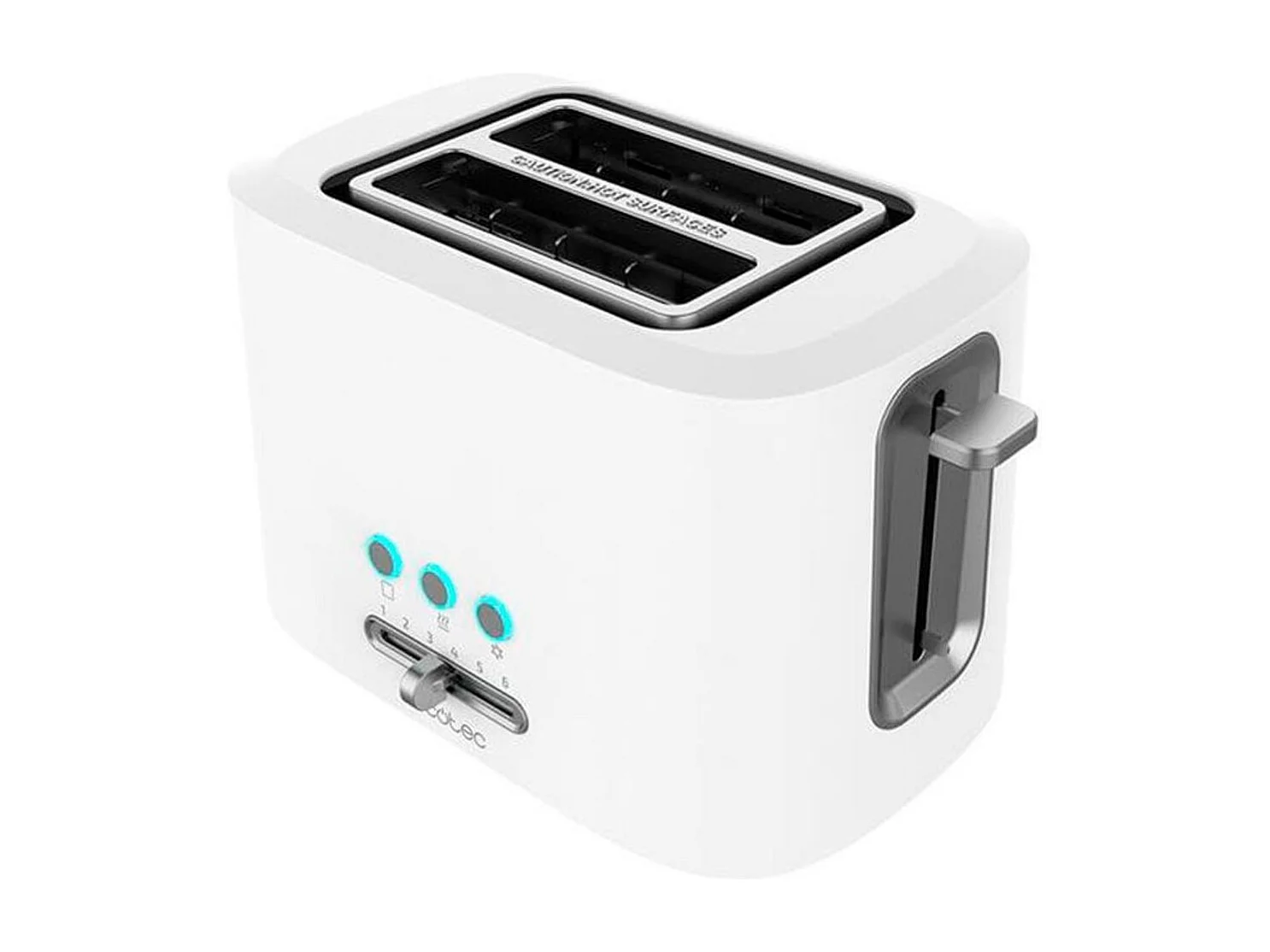 Tostadora vertical Cecotec Toast&Taste 9000 Double White 980W doble ranura blanco