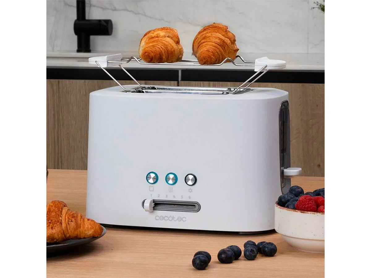 Tostadora vertical Cecotec Toast&Taste 9000 Double White 980W doble ranura blanco
