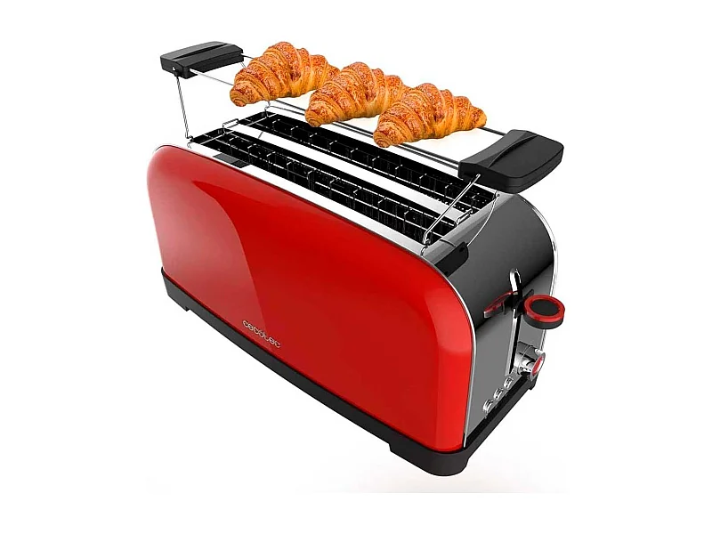 Tostador Cecotec Toastin' time 1500 1500W 2 ranuras rojo