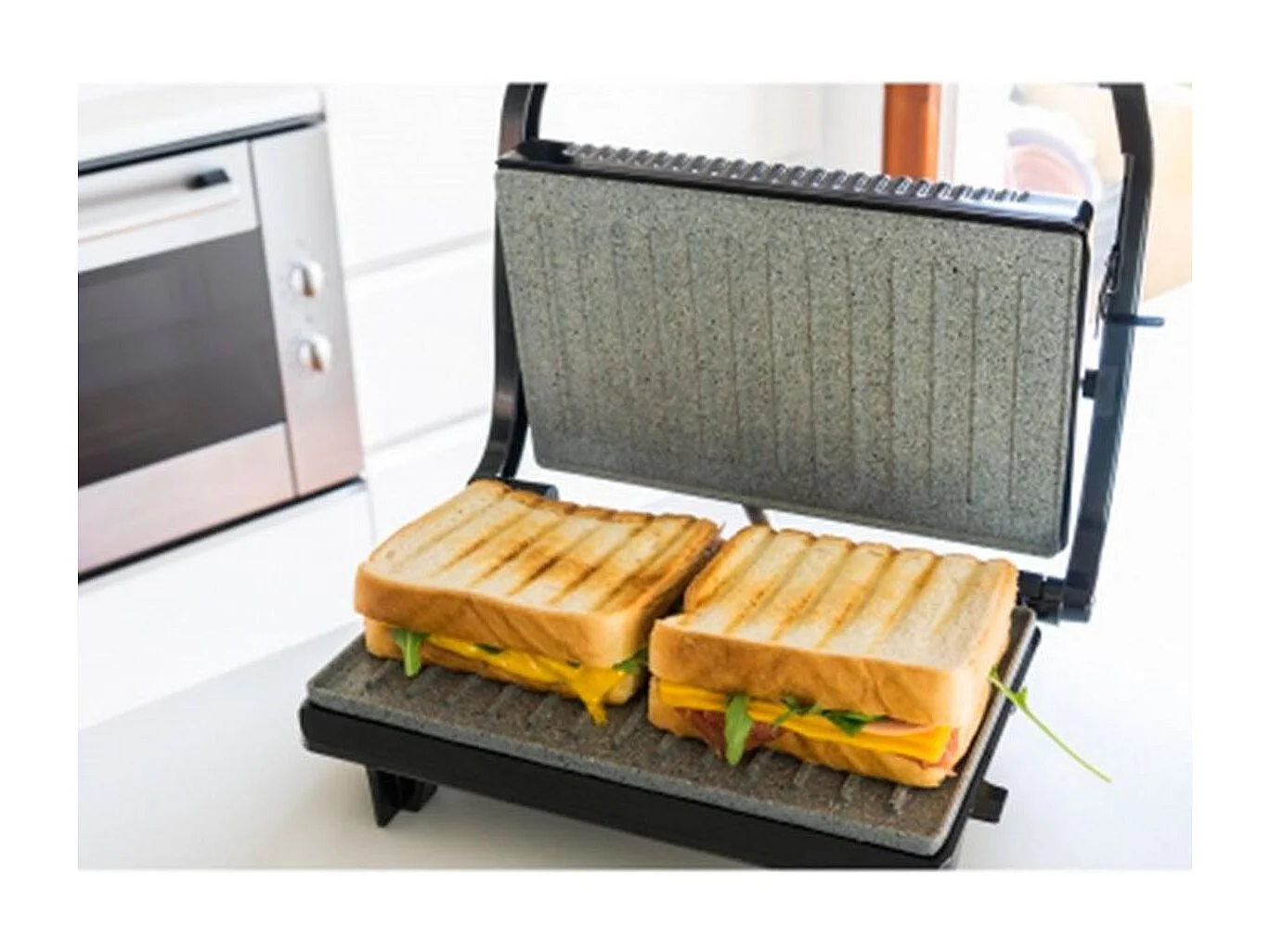 Parrilla eléctrica Cecotec Rock'nGrill 700W negro/inox