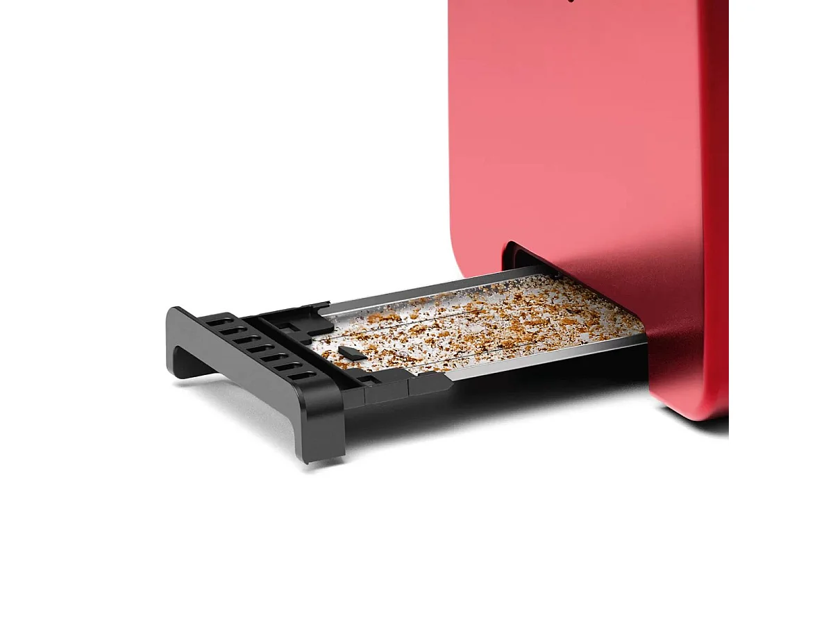 Tostador Bosch TAT4P424 820W 2 ranuras acero inox rojo 19,5x30x17 cm