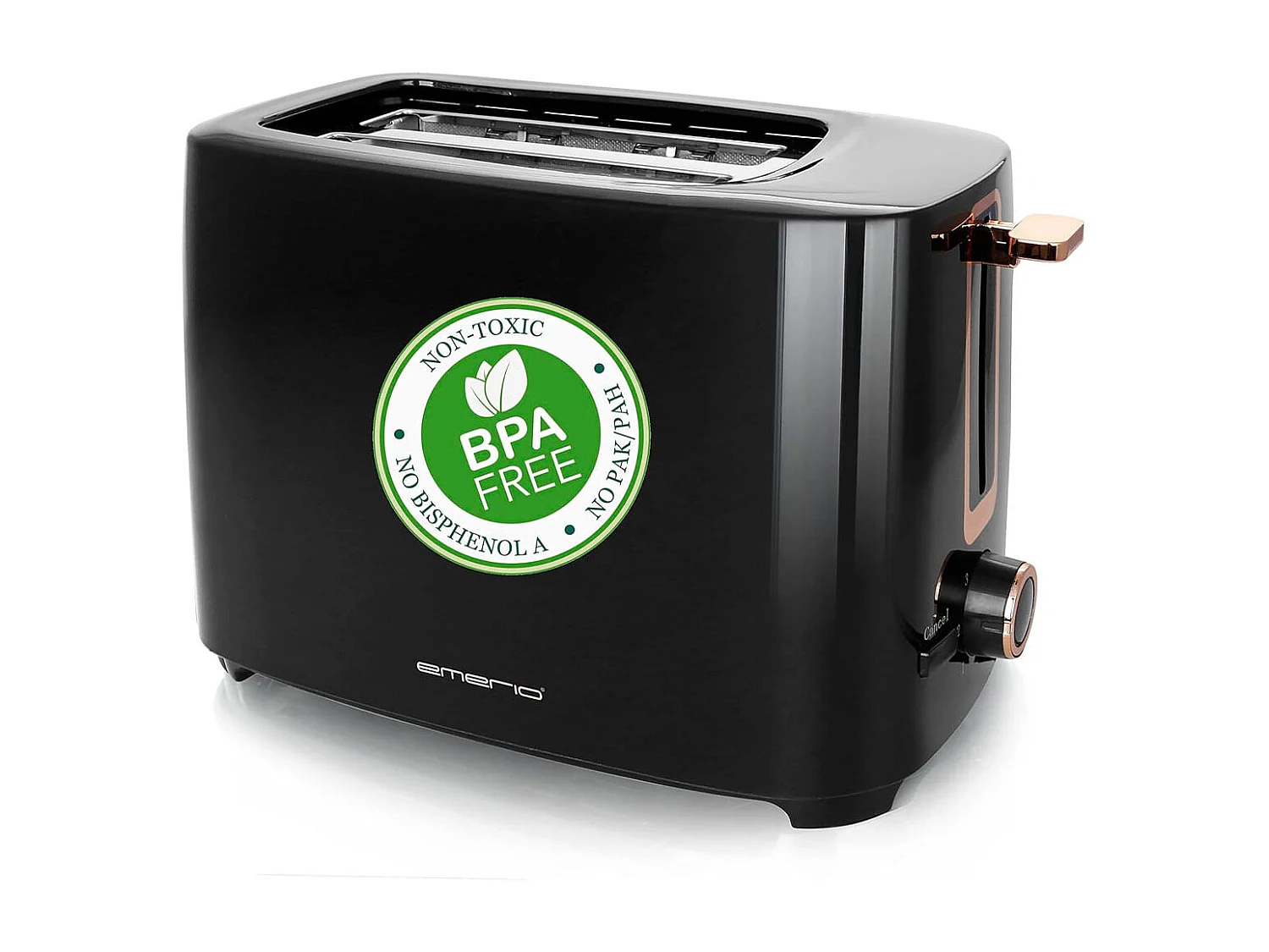 Tostador Emerio TO-125131.1 700W 2 ranuras libre de BPA negro