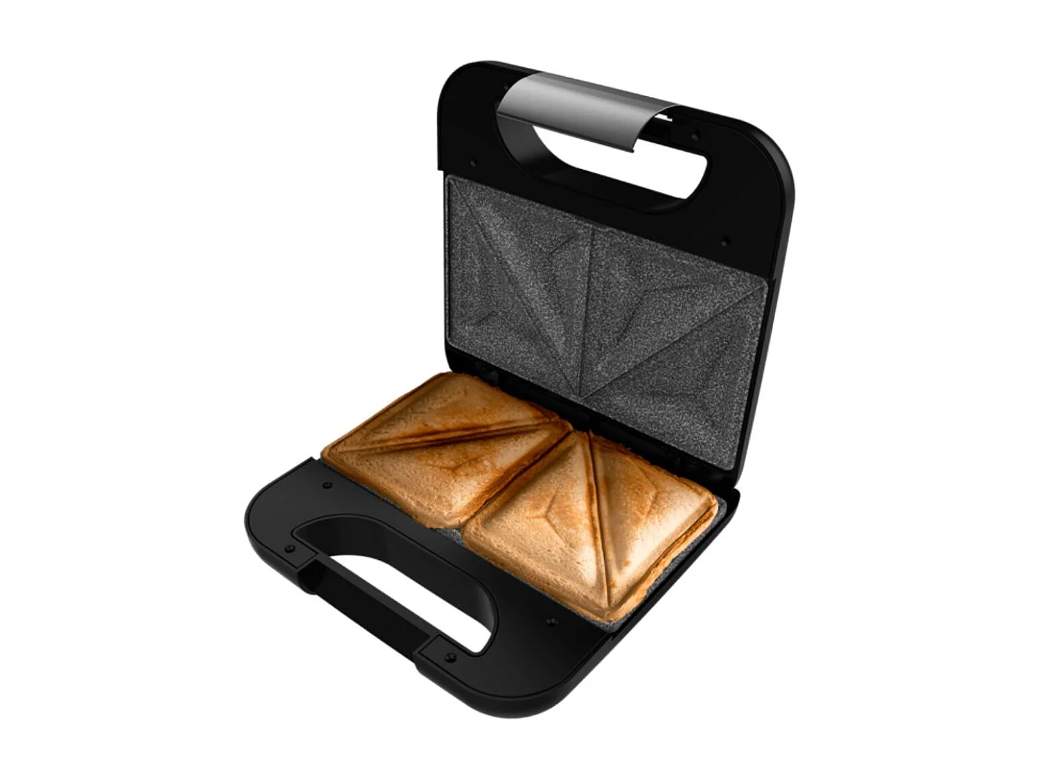 Sandwichera Cecotec Rock'nToast Classic 800W 2 placas triangulares inox