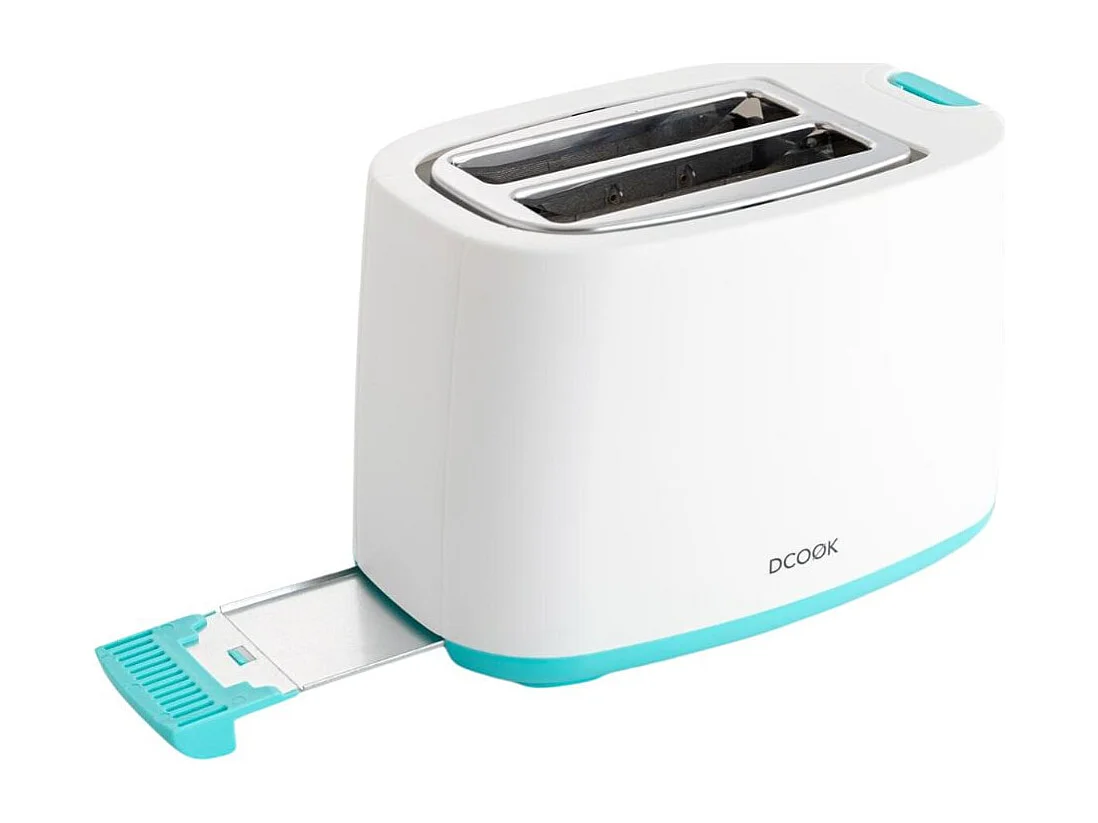 Tostador Gallery Dcook doble ranura 3 funciones blanco/azul