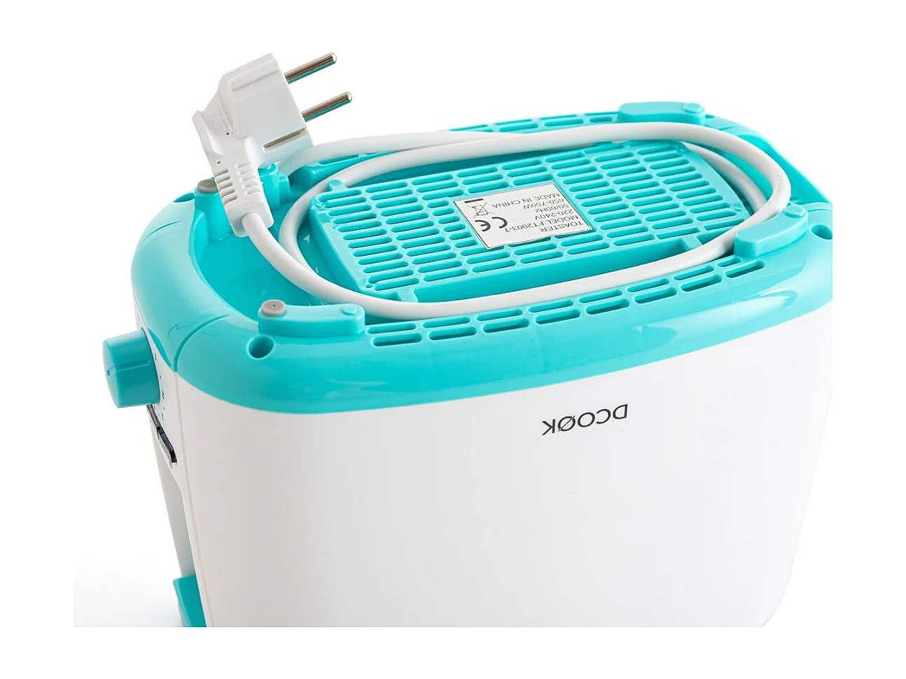 Tostador Gallery Dcook doble ranura 3 funciones blanco/azul