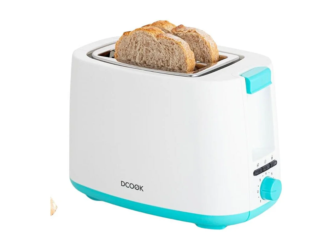 Tostador Gallery Dcook doble ranura 3 funciones blanco/azul