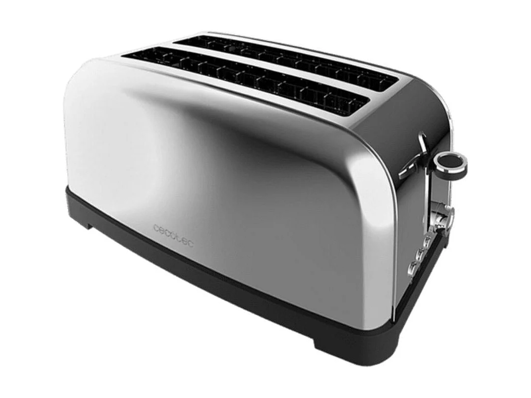 Tostador vertical Cecotec Toastin' Time 1500 lite 1500W diseño vintage ranura larga inox