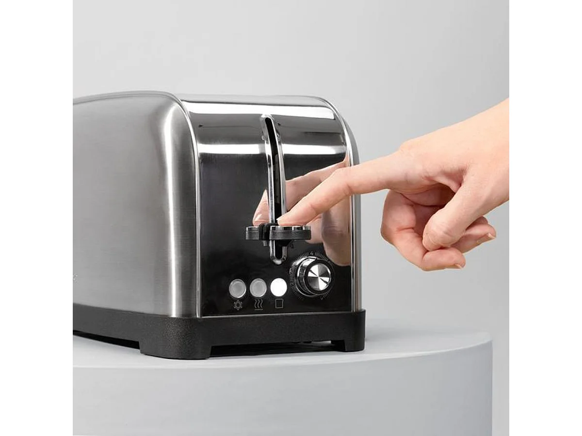 Tostador vertical Cecotec Toastin' Time 1500 lite 1500W diseño vintage ranura larga inox