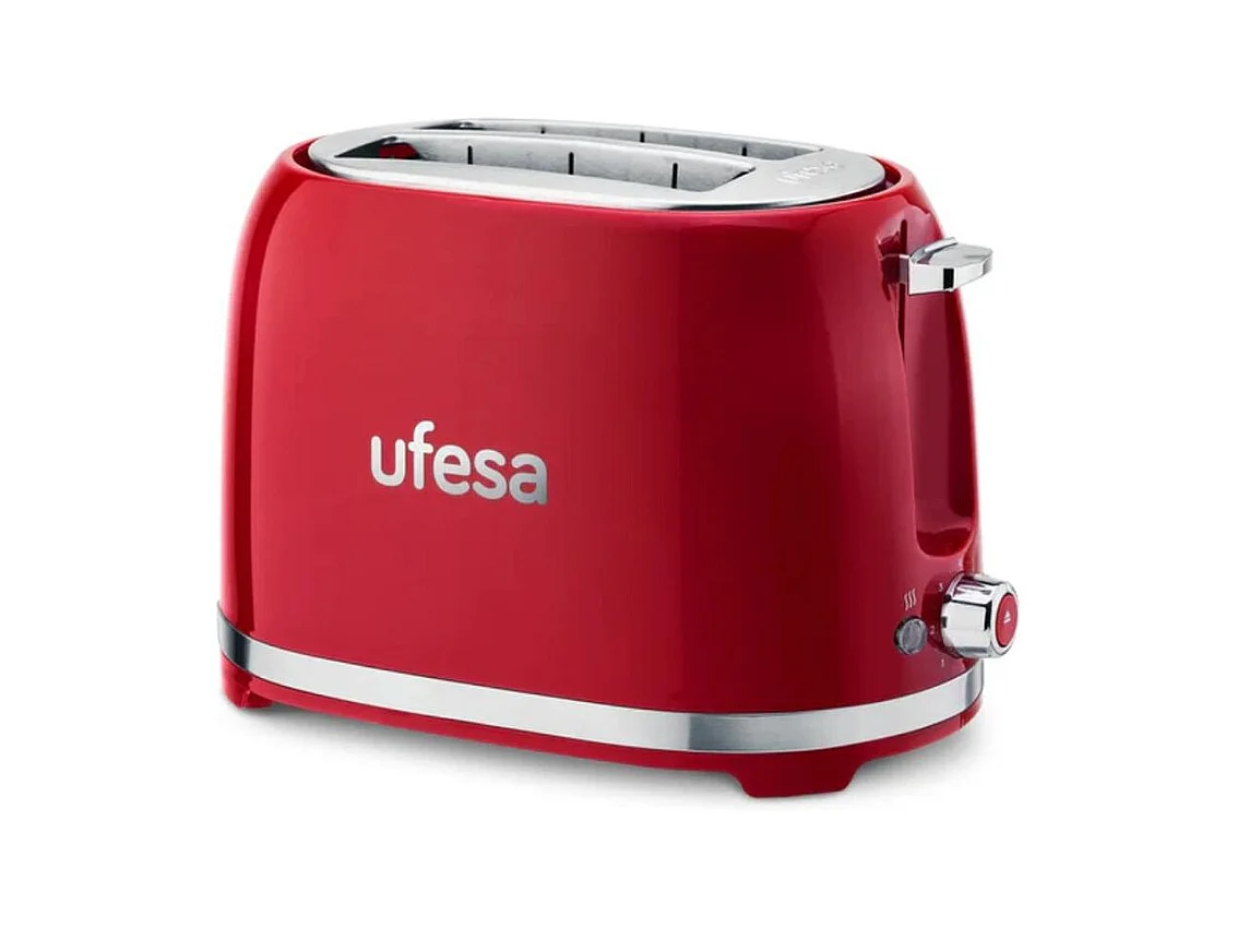 Tostador Ufesa Classic PinUp 850W 7 niveles rojo