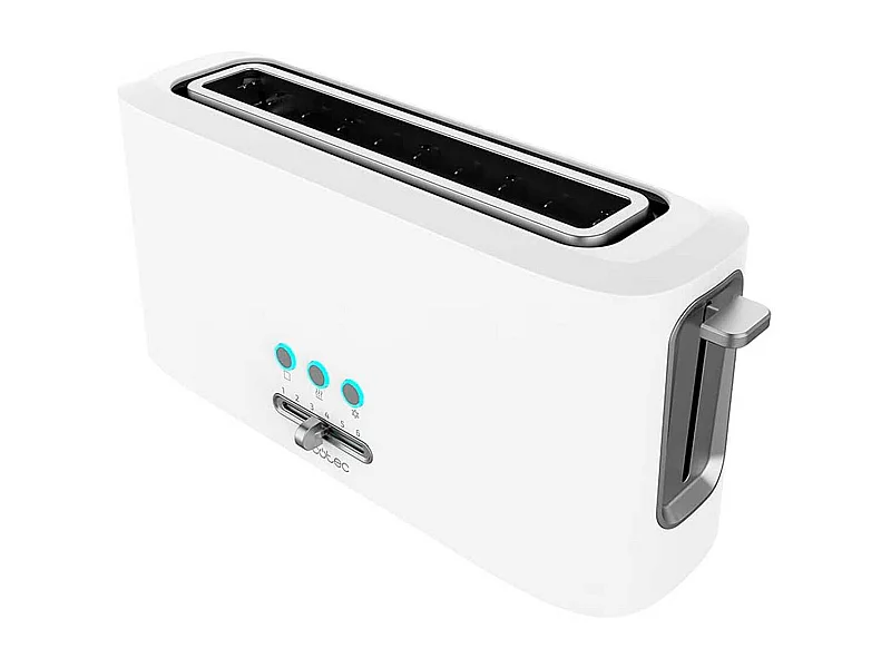 Tostador Cecotec Toast&Taste 10000 Extra 980W ranura extra ancha blanco