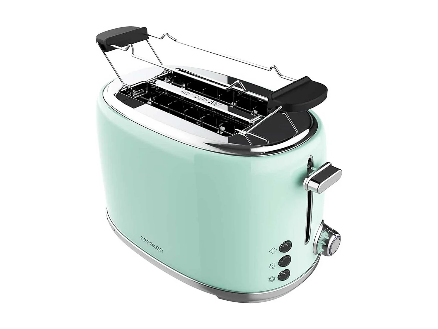 Tostador Cecotec Toast&Taste 1000 Retro Double 980W diseño retro verde
