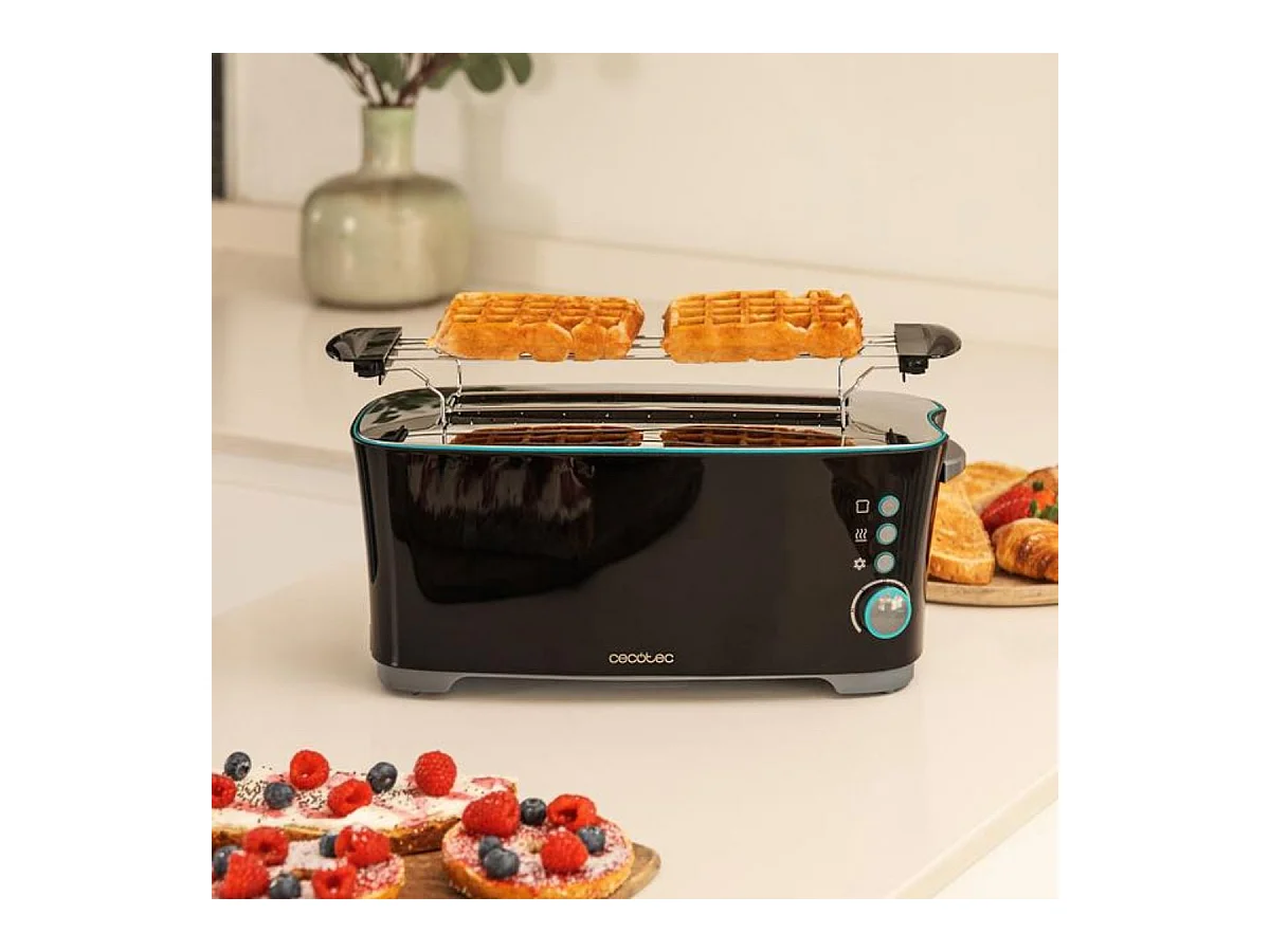 Tostador Cecotec Toast&Taste Extra Double B 1350W 7 potencias negro