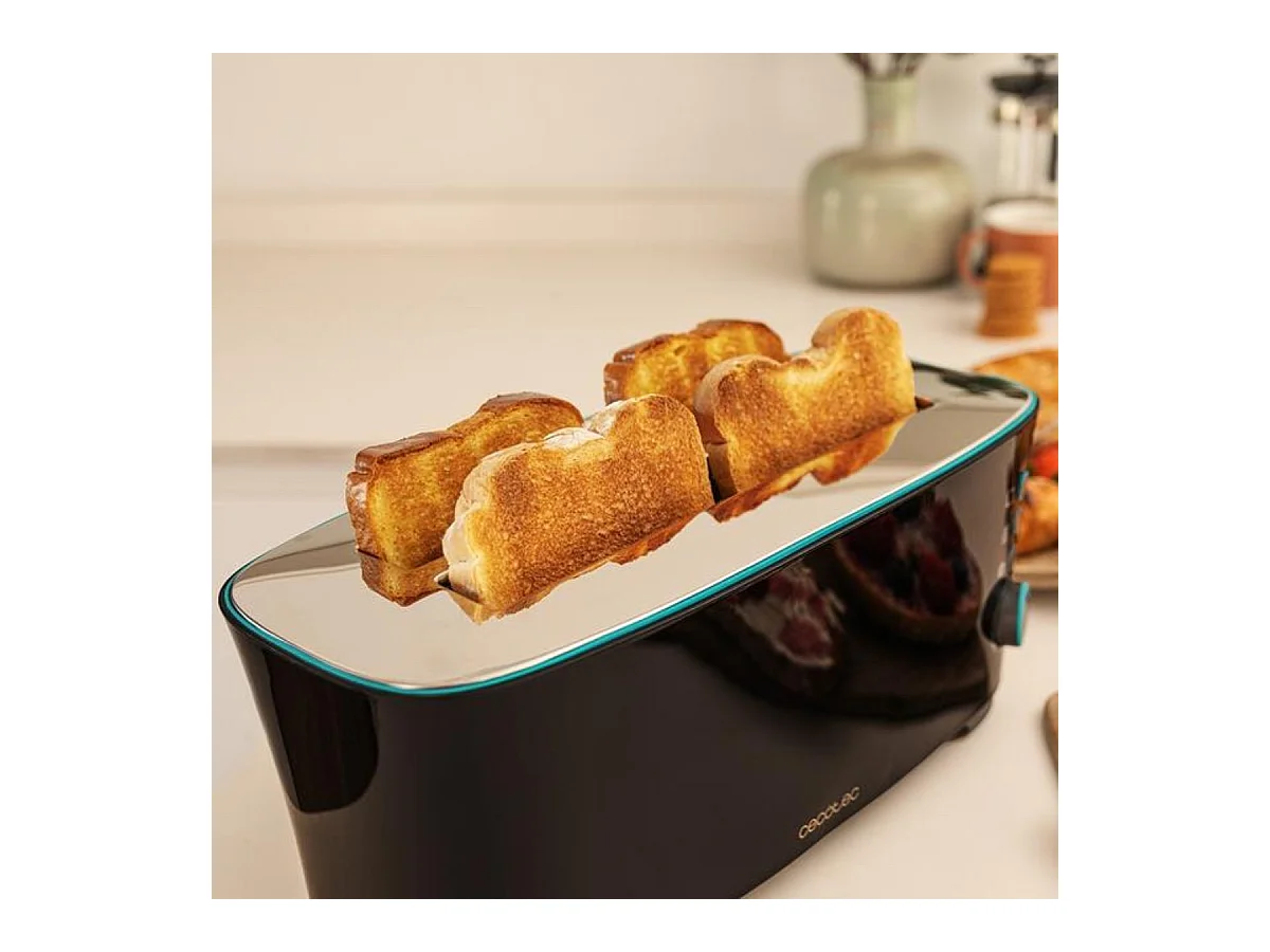 Tostador Cecotec Toast&Taste Extra Double B 1350W 7 potencias negro