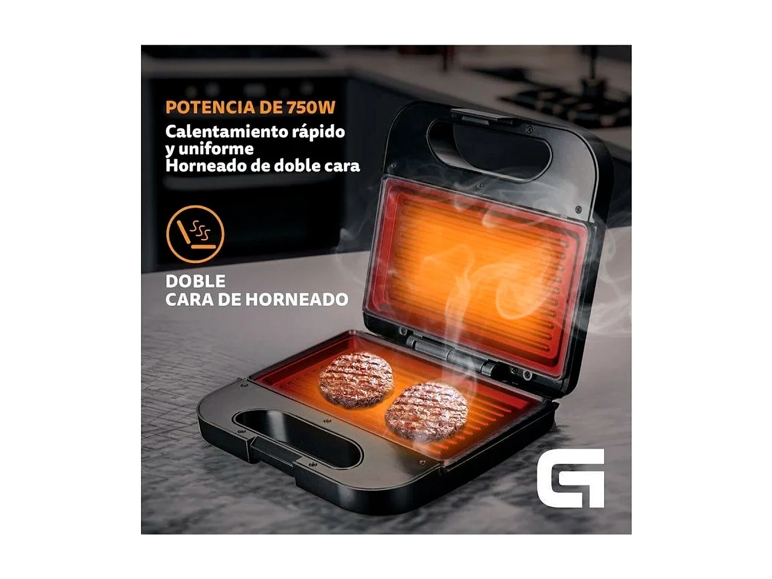 Sandwichera Grunkel SAN-GRILL NG 750W inox