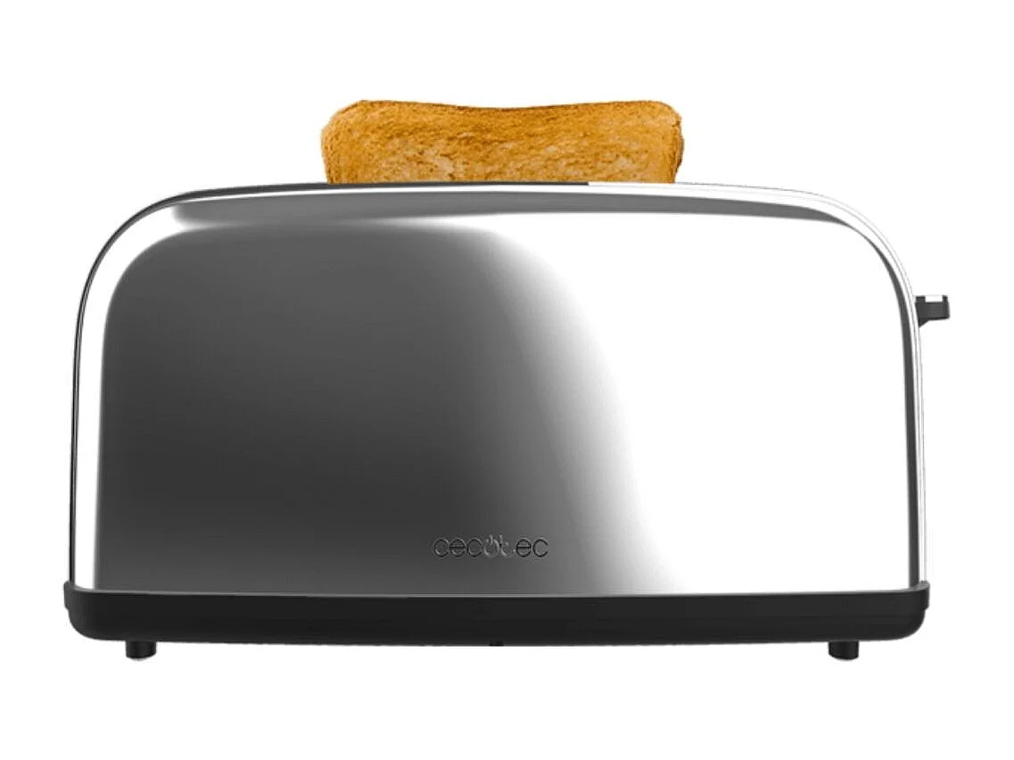 Tostador vertical Cecotec Toastin' Time 850W diseño vintage ranura larga  inox