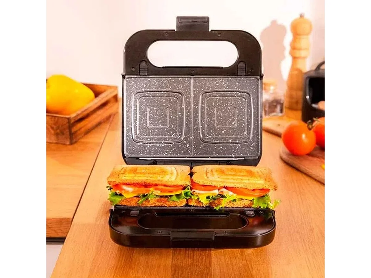 Sandwichera Cecotec Rock'nToast Family 4 en 1 1000W inox
