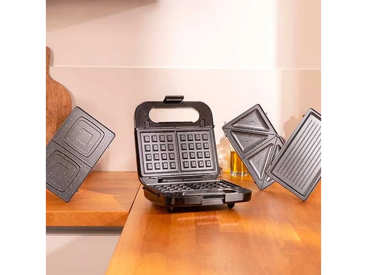 Sandwichera Cecotec Rock'nToast Family 4 en 1 1000W inox