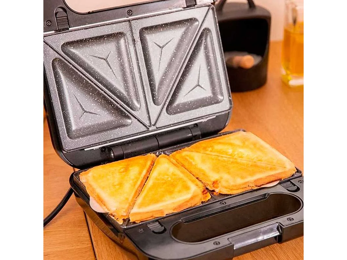 Sandwichera Cecotec Rock'nToast Family 4 en 1 1000W inox