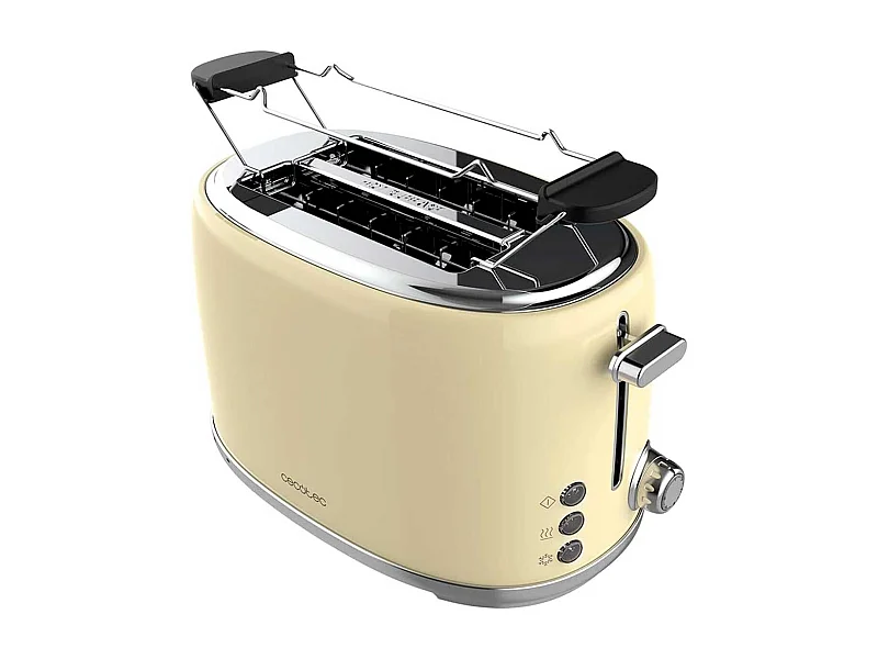 Tostador Cecotec Toast&Taste 1000 Retro Double 980W diseño retro beige