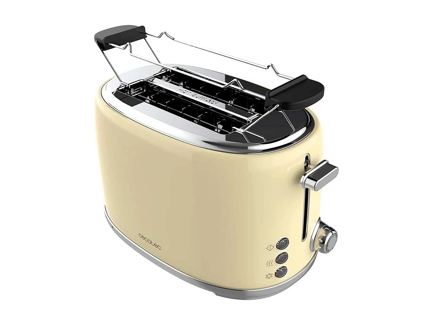 Tostador Cecotec Toast&Taste 1000 Retro Double 980W diseño retro beige